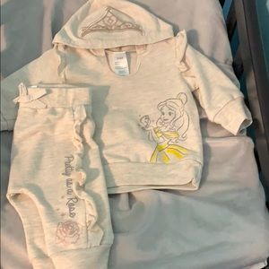 Disney Baby Belle hoodie and pants set